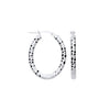Sterling Silver Ring - Silver D/C Creole Hoop Earrings - by Hearts Forever Jewellers
