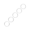 Sterling Silver Ring - Silver 10mm NOSE Hoop Ring (Pack of 5) - by Hearts Forever Jewellers