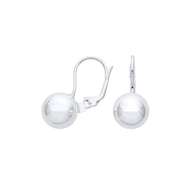Sterling Silver Ring - Silver 10mm Ball Earrings - by Hearts Forever Jewellers
