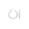 Sterling Silver Ring - Silver Greek Key 20mm Hoop Earrings - by Hearts Forever Jewellers