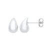Sterling Silver Earrings - Silver Teardrop Studs - by Hearts Forever Jewellers