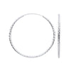 Sterling Silver Ring - Silver 40mm Hoop Earrings - by Hearts Forever Jewellers
