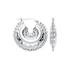 Sterling Silver Earrings - Silver Round 30mm Creole - by Hearts Forever Jewellers