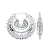 Sterling Silver Earrings - Silver Round 35mm Creole - by Hearts Forever Jewellers