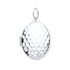 Sterling Silver Jewellery - Silver Golf Ball Print Oval Locket - by Hearts Forever Jewellers
