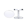 Sterling Silver Jewellery - Silver Plain Oval Cufflinks - by Hearts Forever Jewellers