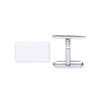 Sterling Silver Jewellery - Silver Plain Rectangle Cufflinks - by Hearts Forever Jewellers