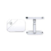 Sterling Silver Cubic Zirconia Jewellery - Silver CZ, Rectangle, Soft Edge Cufflinks - by Hearts Forever Jewellers