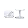 Sterling Silver Jewellery - Silver Plain & Engraved Rectangle Cufflinks - by Hearts Forever Jewellers