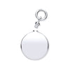 Sterling Silver Necklace - Silver Perfume/Ashes Round Holder Pendant - by Hearts Forever Jewellers