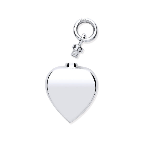 Sterling Silver Necklace - Silver Perfume/Ashes Heart Holder Pendant - by Hearts Forever Jewellers