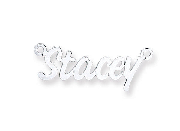 Sterling Silver Necklace - Silver Challenge Nameplate with 16"/18"/20" chain - by Hearts Forever Jewellers