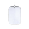 Sterling Silver Necklace - Silver Solid Dog Tag Pendant - by Hearts Forever Jewellers