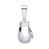 Sterling Silver Necklace - Silver Plain Large Boxing Glove Pendant - by Hearts Forever Jewellers