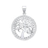 Sterling Silver Cubic Zirconia Necklace - Silver Cz Tree of Life Pendant - by Hearts Forever Jewellers