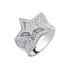 Sterling Silver Ring - Silver 3D Star Ring - by Hearts Forever Jewellers
