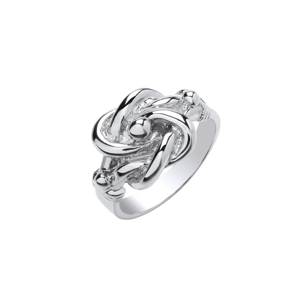 Sterling Silver Ring - Silver Knot Ring - by Hearts Forever Jewellers