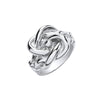 Sterling Silver Ring - Silver Large Knot Ring - by Hearts Forever Jewellers