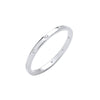 Sterling Silver Cubic Zirconia Jewellery - Silver CZs Court Shape 2mm Wedding Band - by Hearts Forever Jewellers