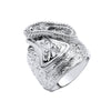 Sterling Silver Ring - Silver Gents Large Saddle Ring - by Hearts Forever Jewellers
