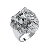 Sterling Silver Ring - Silver Lion Head Gents Ring - by Hearts Forever Jewellers