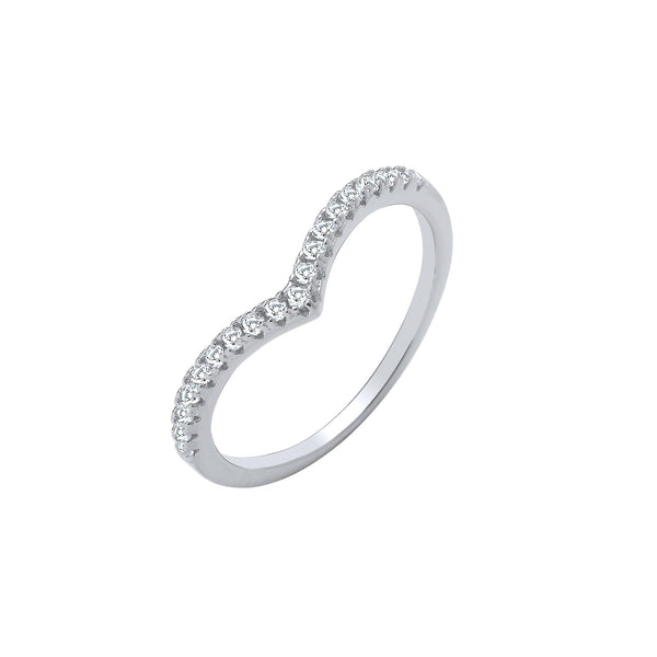 Sterling Silver Ring - Silver Wishbone Ring - by Hearts Forever Jewellers