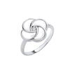 Sterling Silver Ring - Silver White Shell Swirl Ring - by Hearts Forever Jewellers