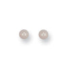Pearl Earrings - Y/G 4mm Cultured Pearl Studs - by Hearts Forever Jewellers