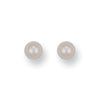Pearl Earrings - Y/G 5mm Cultured Pearl Studs - by Hearts Forever Jewellers