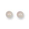 Pearl Earrings - Y/G 6mm Cultured Pearl Studs - by Hearts Forever Jewellers