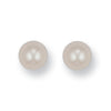 Pearl Earrings - Y/G 7mm Cultured Pearl Studs - by Hearts Forever Jewellers