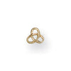 Earrings - Y/G Celtic Nose Stud - by Hearts Forever Jewellers