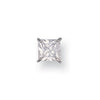 Cubic Zirconia Earrings - W/G Gents Claw Set Princess Cut 5mm CZ MAN Stud - by Hearts Forever Jewellers