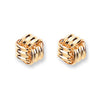 9k Yellow Gold Earrings - 9ct Y/G Fancy Knot Studs - by Hearts Forever Jewellers