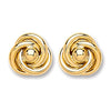 9k Yellow Gold Earrings - 9ct Gold Medium Knot Studs - by Hearts Forever Jewellers