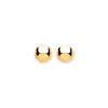 9k Yellow Gold Earrings - 9ct Y/G 5mm Button Ball Studs - by Hearts Forever Jewellers