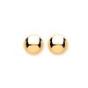9k Yellow Gold Earrings - 9ct Y/G 8mm Button Ball Studs - by Hearts Forever Jewellers