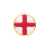 9k Yellow Gold Ring - 9ct Y/G England Flag, St. Georges Cross Men's Earring - by Hearts Forever Jewellers