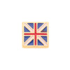 9k Yellow Gold Earrings - 9ct Y/G Union Jack Single Stud for Men - by Hearts Forever Jewellers