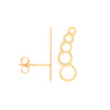 9k Yellow Gold Earrings - 9ct Y/G Graduated Circles Studs - by Hearts Forever Jewellers
