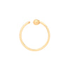 9k Yellow Gold Earrings - 9ct Y/G Nose Hoop - by Hearts Forever Jewellers