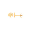 9k Yellow Gold Earrings - 9ct Y/G Tree of Life Studs - by Hearts Forever Jewellers