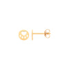 9k Yellow Gold Earrings - 9ct Y/G Paw Studs - by Hearts Forever Jewellers