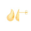 9k Yellow Gold Earrings - 9ct Y/G Teardrop Stud - by Hearts Forever Jewellers