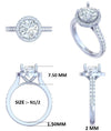 Sample CAD for a Halo Engagement Ring