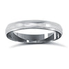 18k White Gold Ring - 18ct White Gold Standard Weight Court Profile Mirror Finish Wedding Ring - by Hearts Forever Jewellers