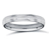 18k White Gold Ring - 18ct White Gold Standard Weight Court Profile Mirror Finish Wedding Ring - by Hearts Forever Jewellers
