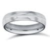 18k White Gold Ring - 18ct White Gold Standard Weight Court Profile Mirror Finish Wedding Ring - by Hearts Forever Jewellers
