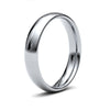 18k White Gold Ring - 18ct White Gold Standard Weight Court Profile Mirror Finish Wedding Ring - by Hearts Forever Jewellers