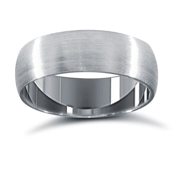 18k White Gold Ring - 18ct White Gold Standard Weight Court Profile Mirror Finish Wedding Ring - by Hearts Forever Jewellers